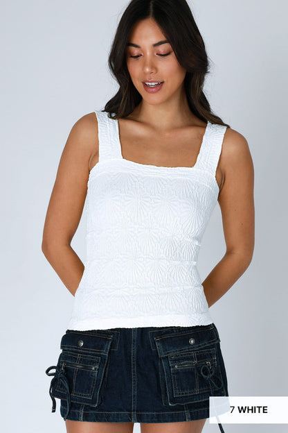 Nikibiki Lace Textured Tank