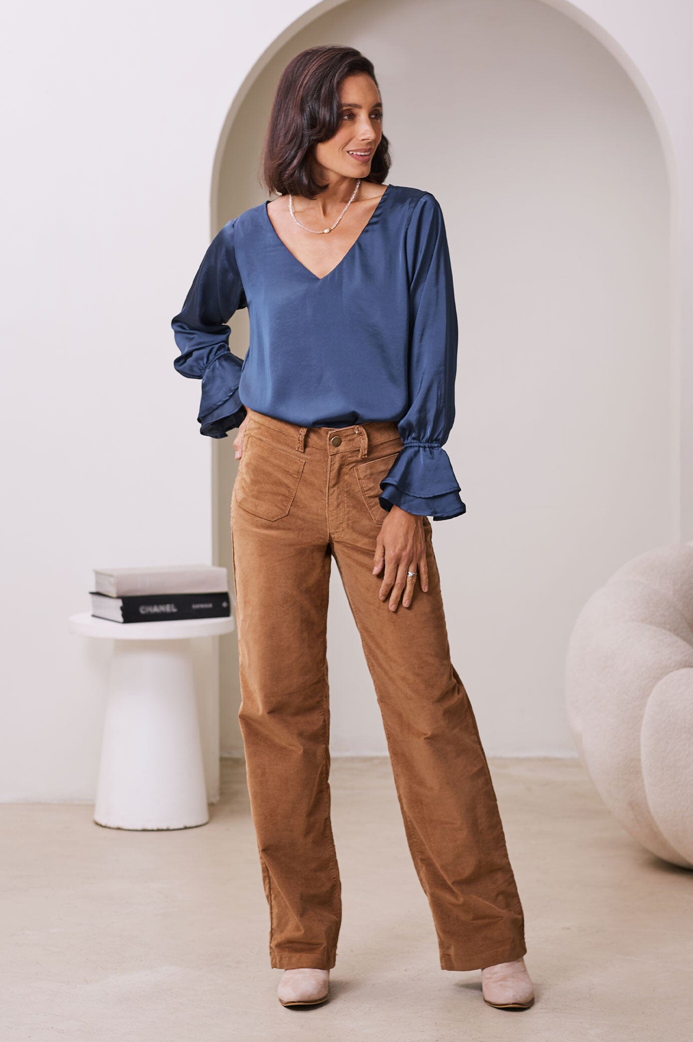 Tamsin Corduroy Pants Camel