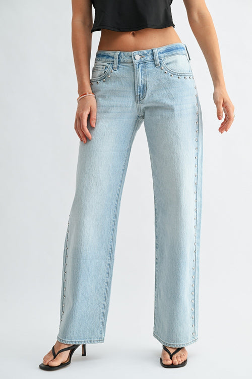Just Black Denim Studded Jean