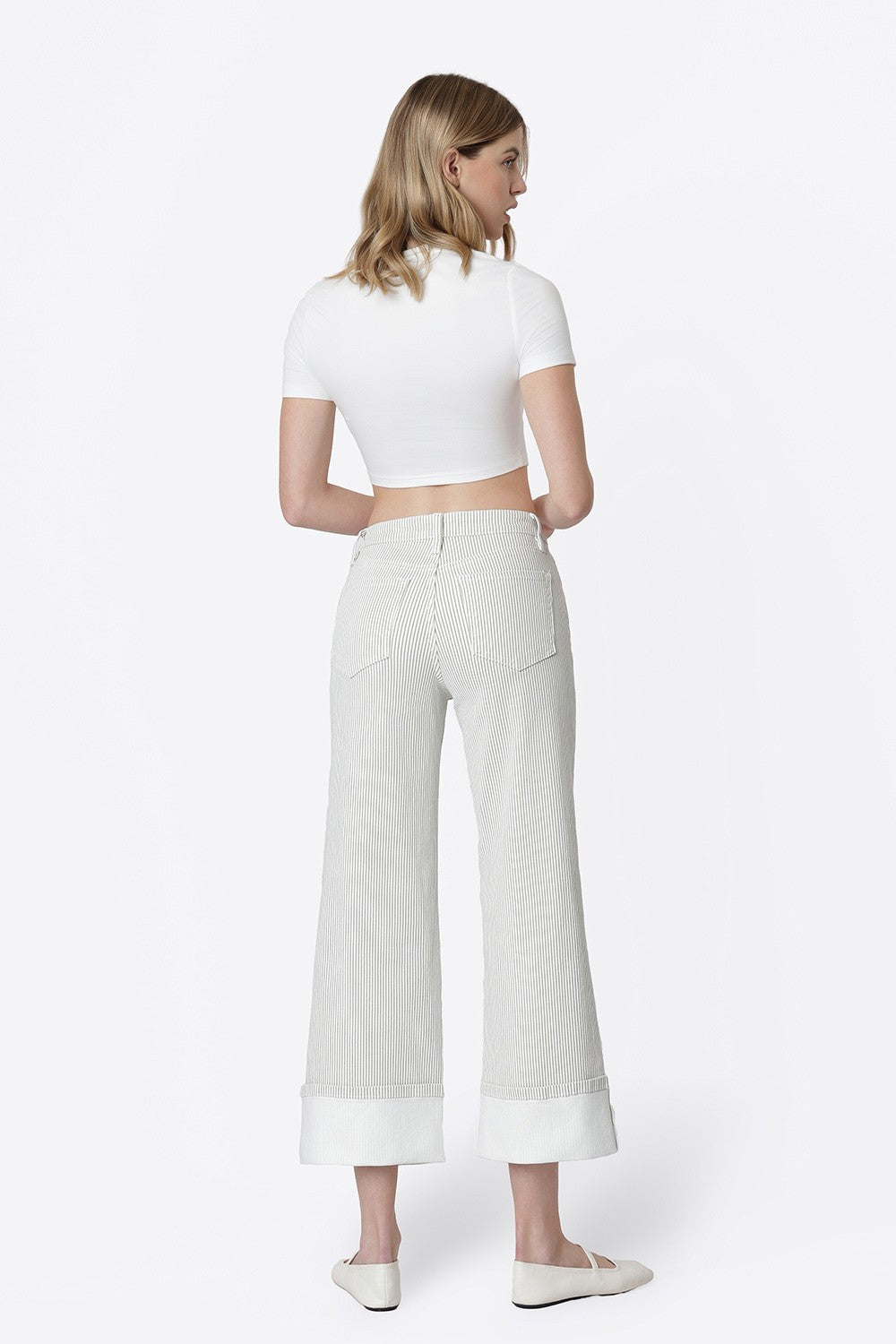Vevert Striped Cuff Jean