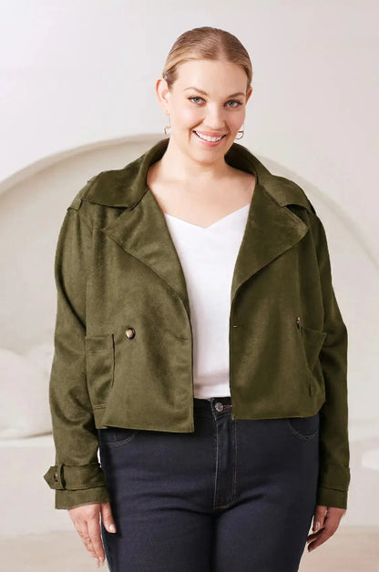 Piper Jacket Olive With Pocket