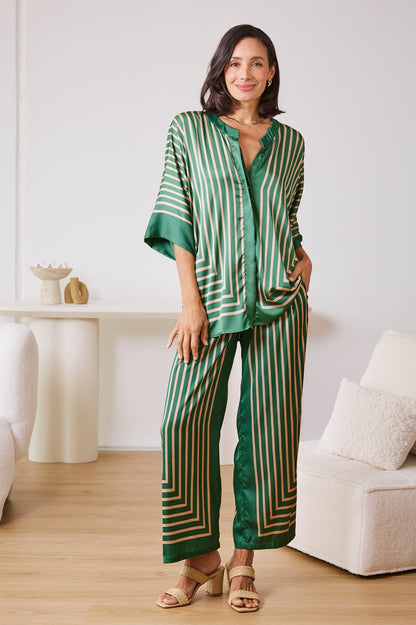 Alma Short Sleeve Top Emerald