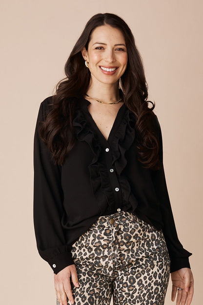Amery Long Sleeve Top Black