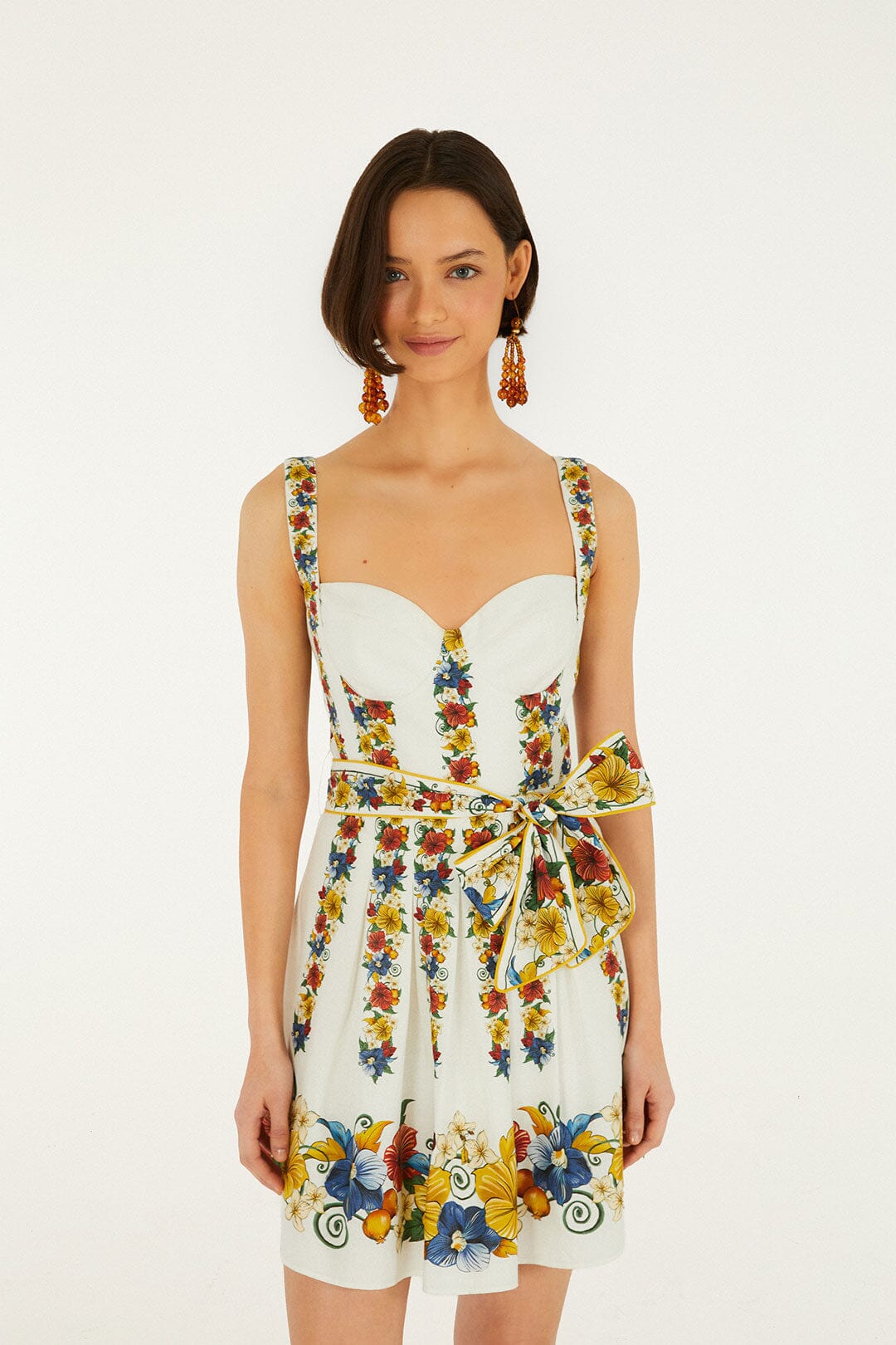 Off-White Tropi Belted Mini Dress
