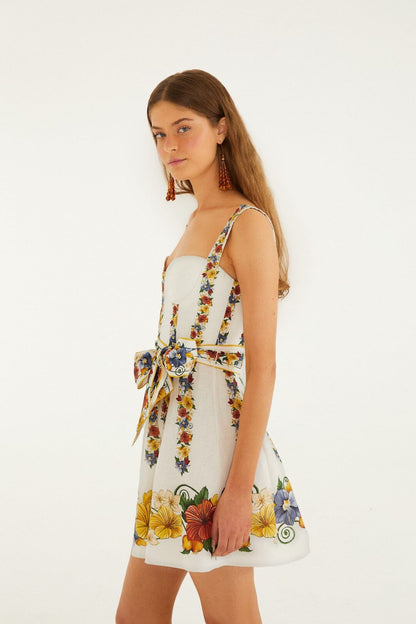 Off-White Tropi Belted Mini Dress
