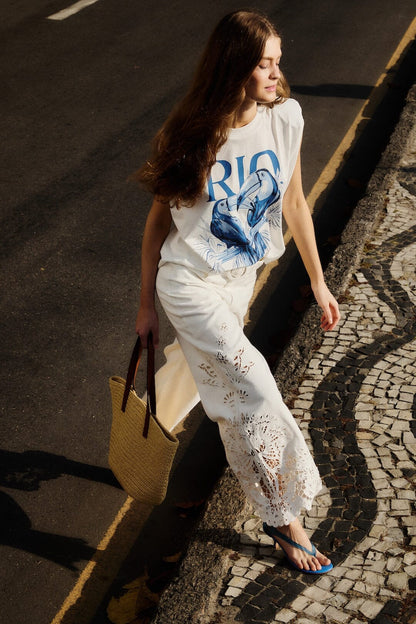 Off-White Boho Beauty Richelieu Pants