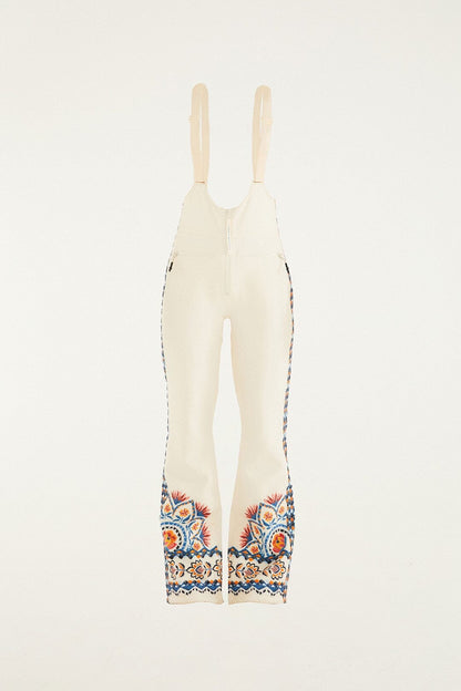 Off-White Lucy Floral Suspenders Ski Pants