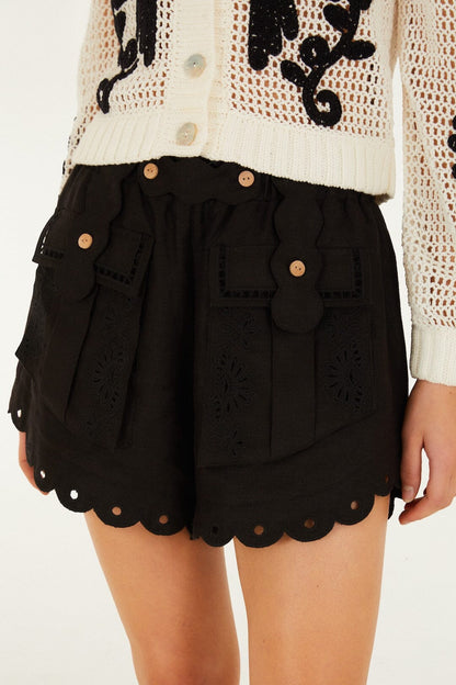Black Artisanal Short