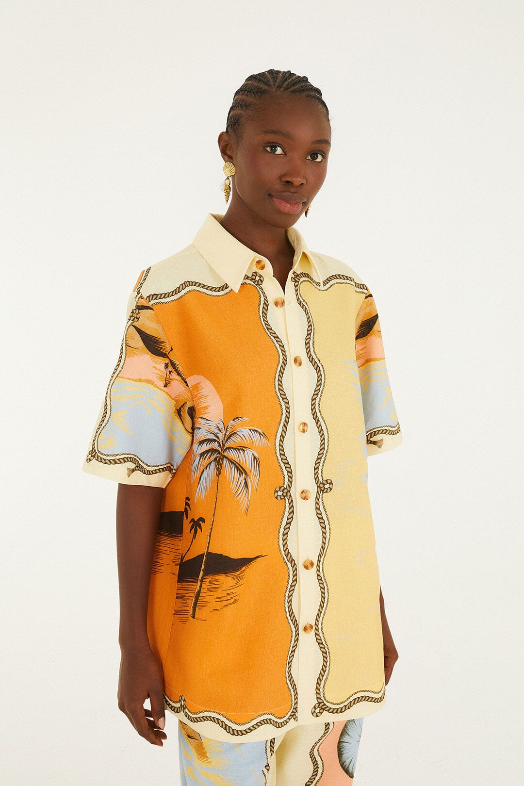 Multicolor Rio Souvenir Scarves Shirt