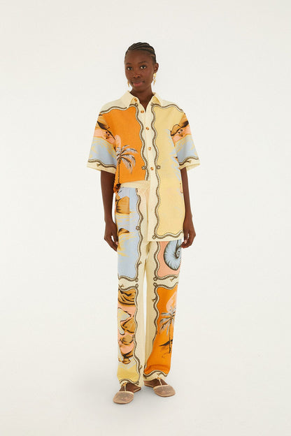 Multicolor Rio Souvenir Scarves Shirt