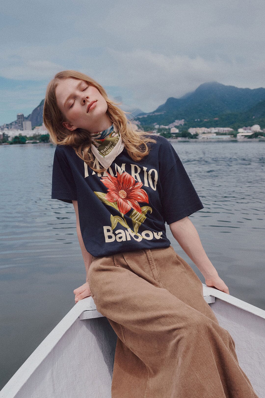 Wild Flower Navy Blue T-Shirt