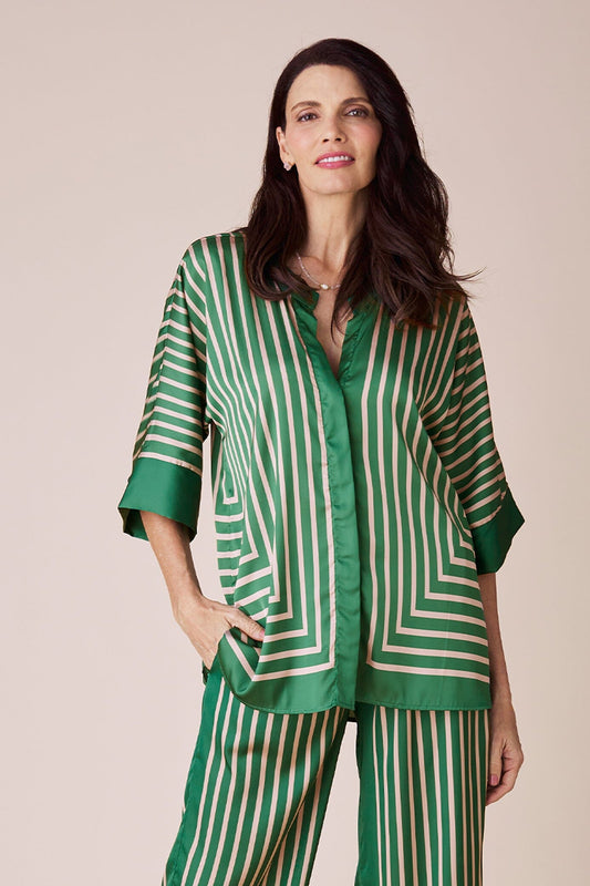 Alma Short Sleeve Top Emerald
