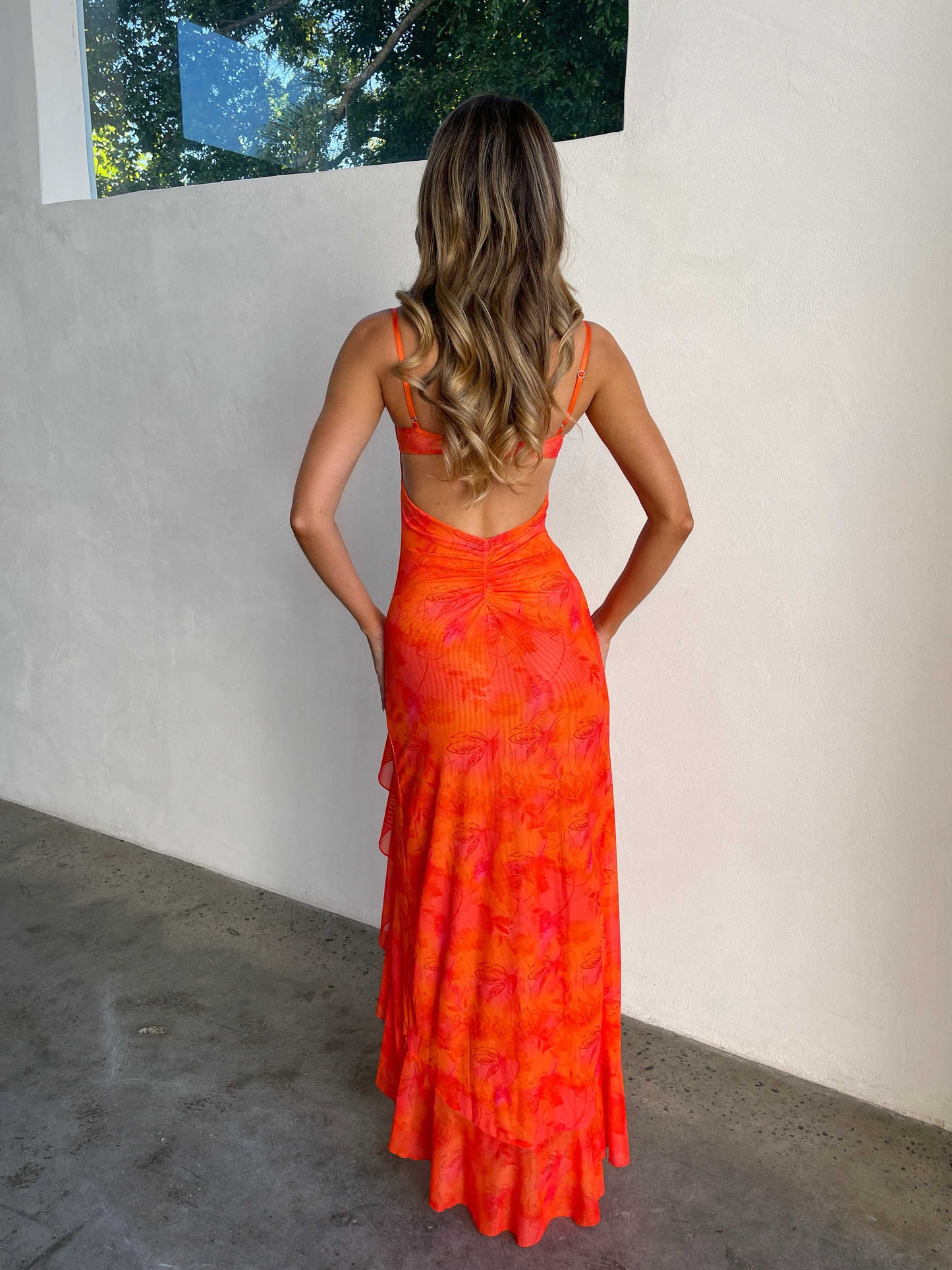 BEATRIX MAXI DRESS ORANGE
