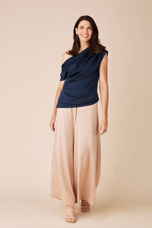 Sloane Wide Leg Pants Champagne