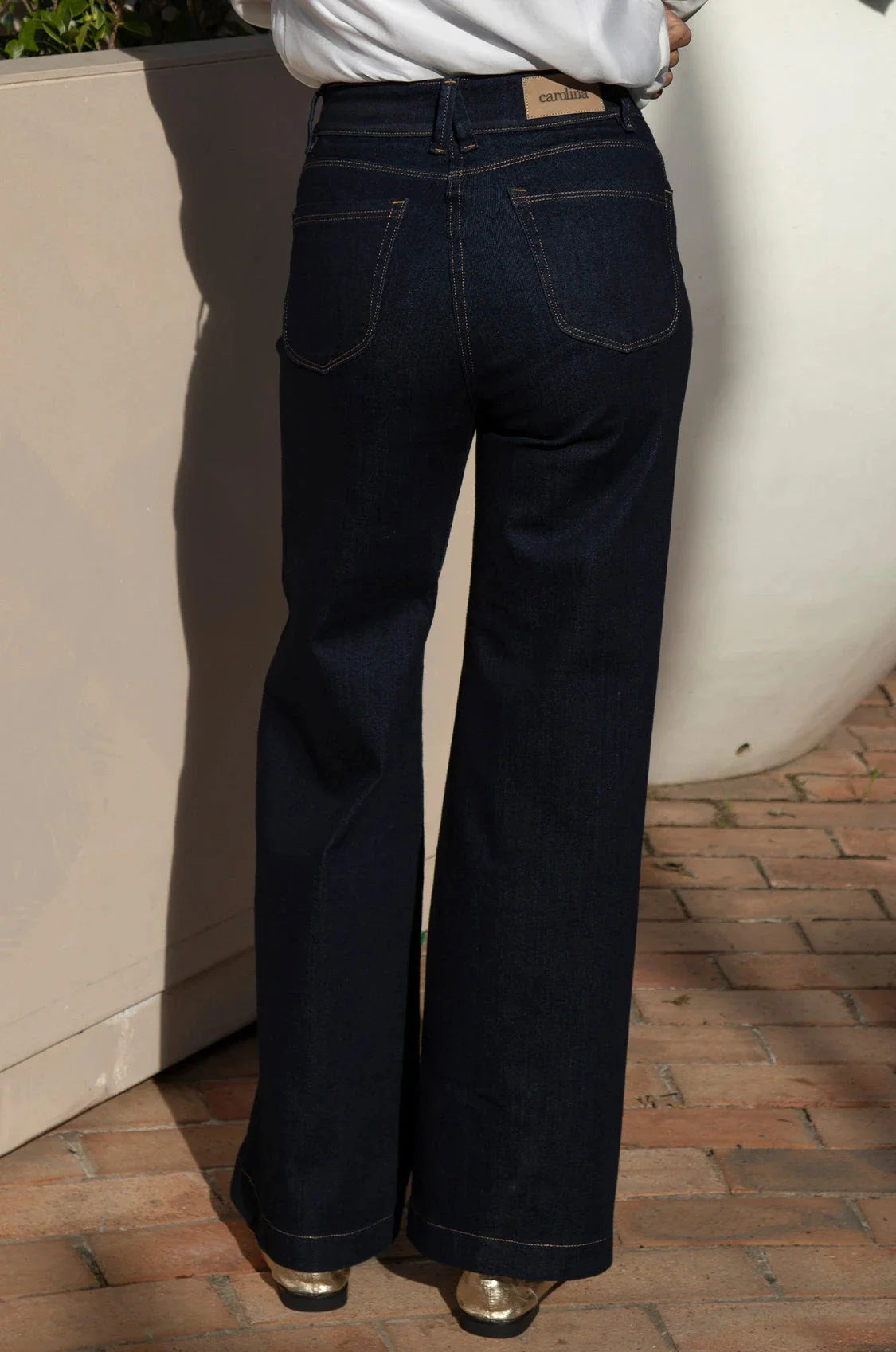 Alina Wide Leg Dark Denim Jeans