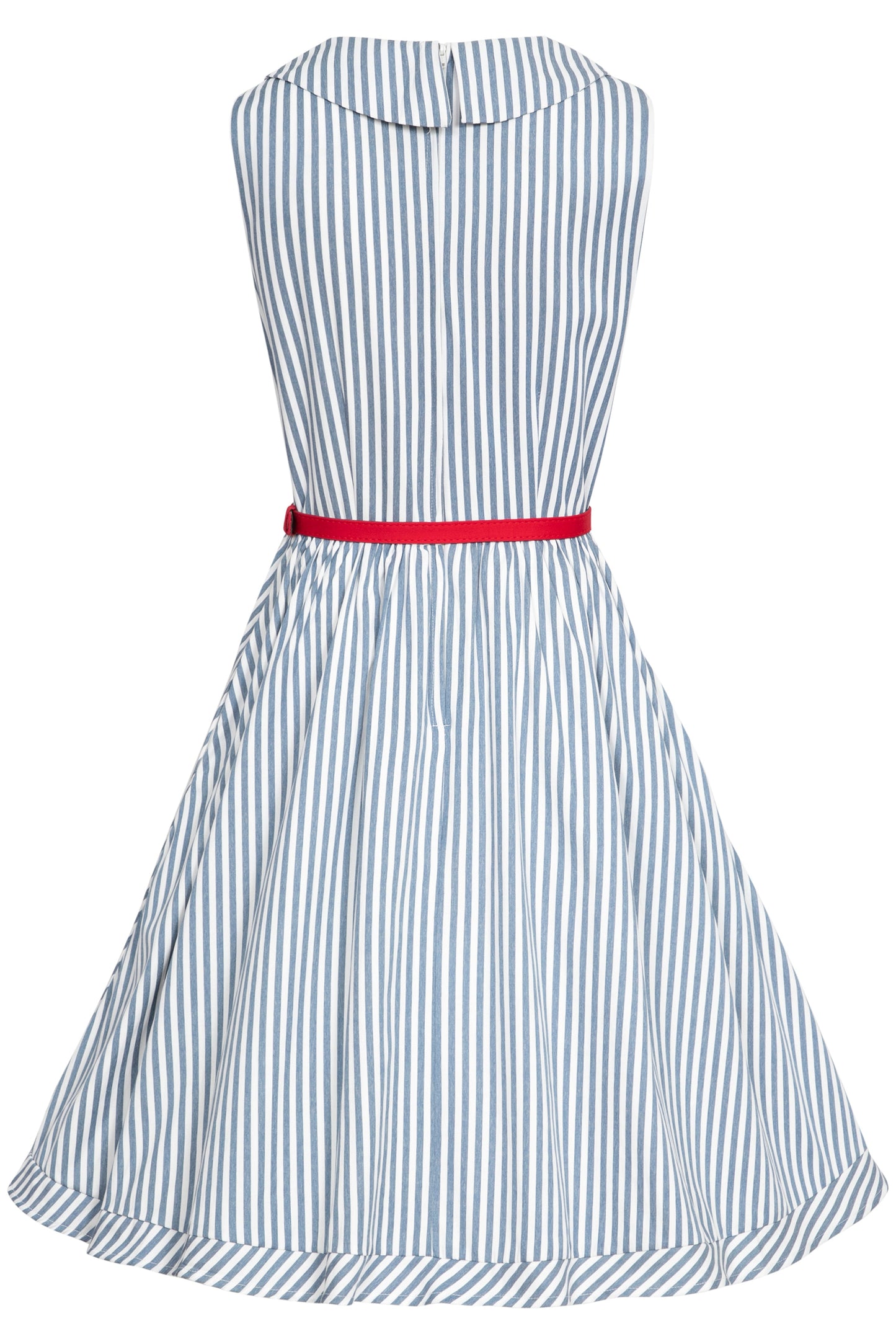 Maverick 50s Style Blue Pinstriped Shirt Dress