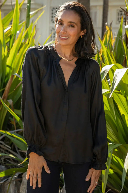 Sierra Long Sleeve Top Black