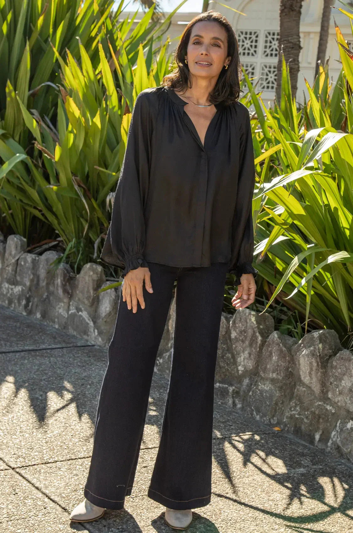 Sierra Long Sleeve Top Black