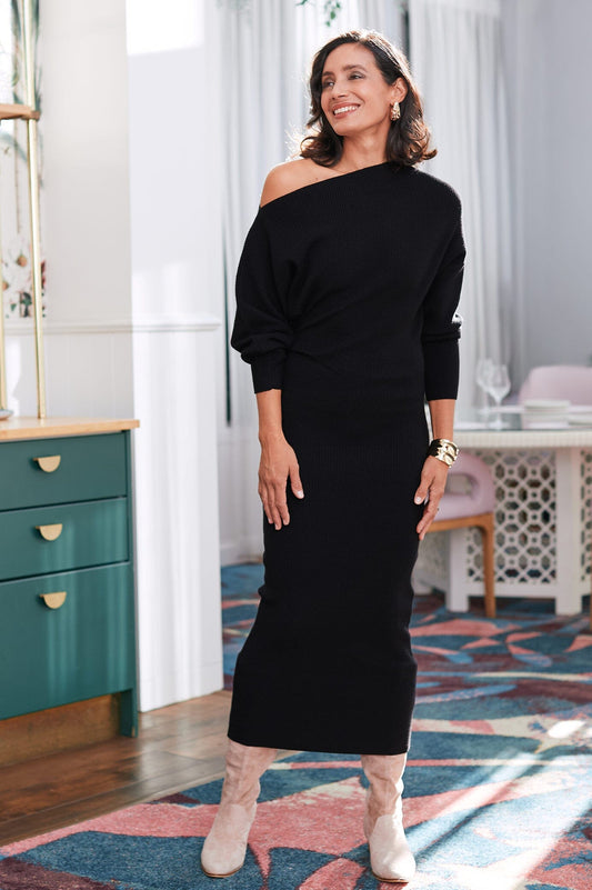 Reagan Long Sleeve Dress Black