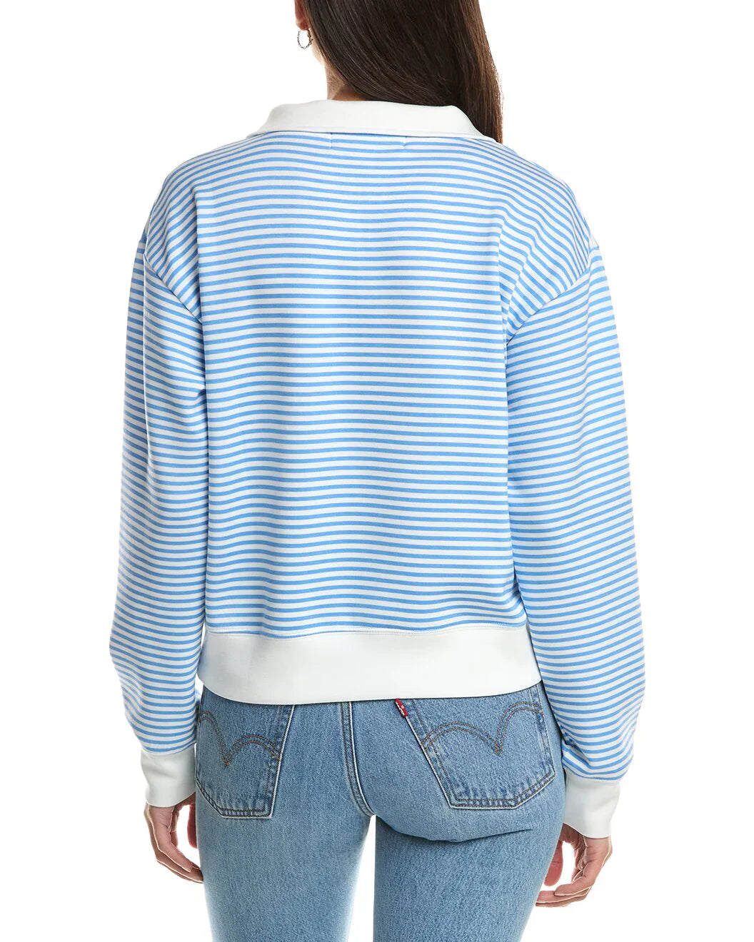 Striped Cloud Fleece Quarter Zip