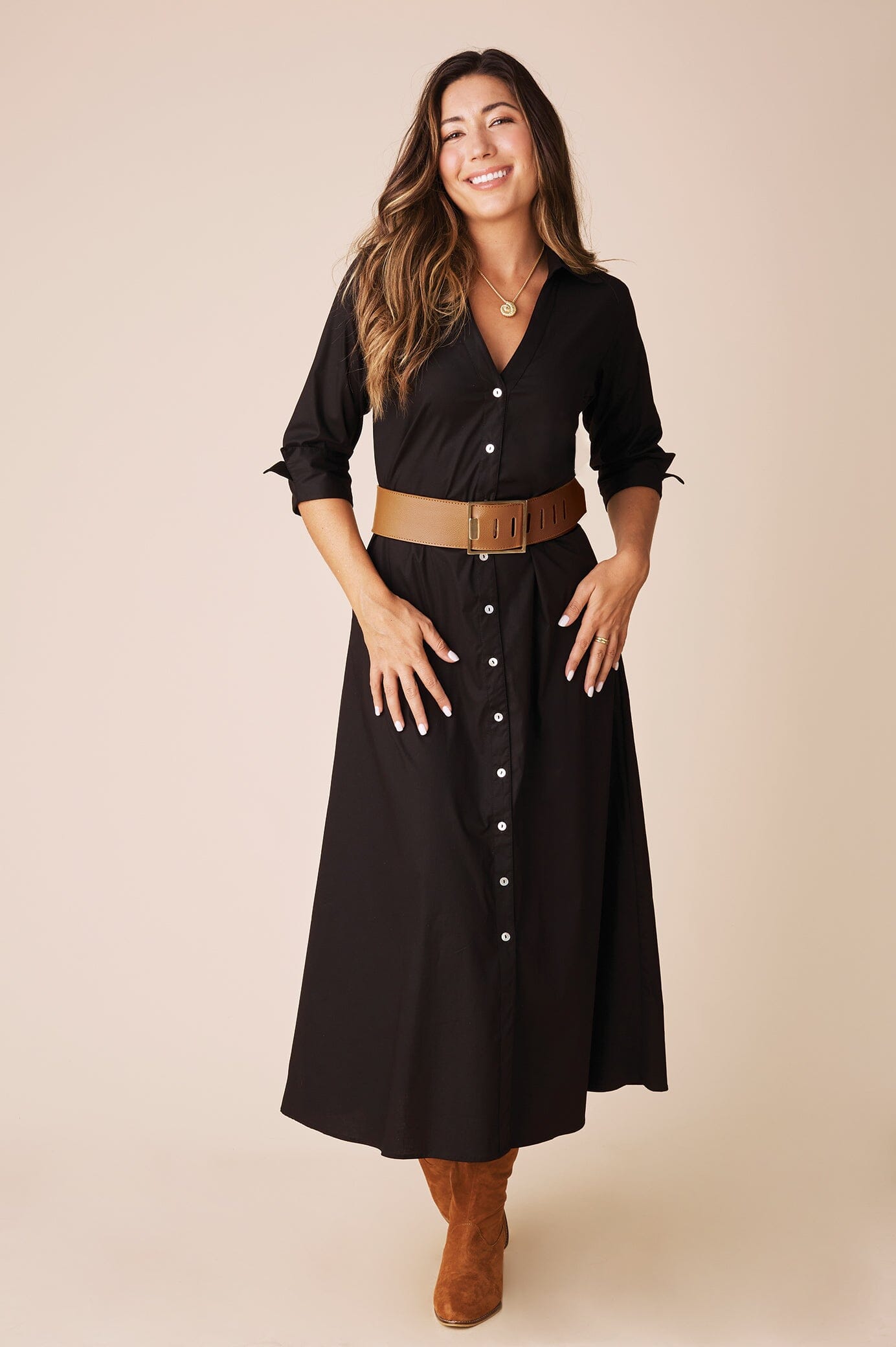 Andrea Belt Tan Soft Leather