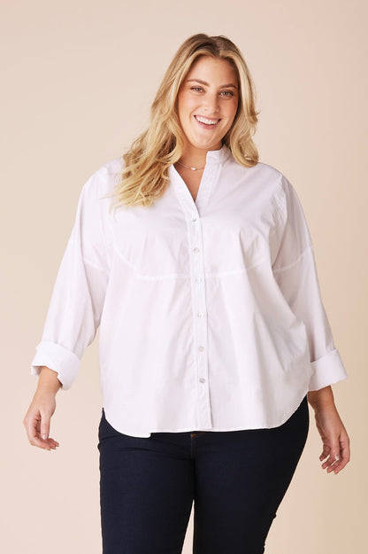 Elaine Long Sleeve Top White