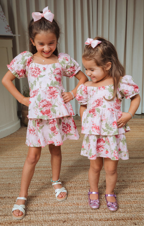 Little Miss Mini Dress ~ Garden Romantic