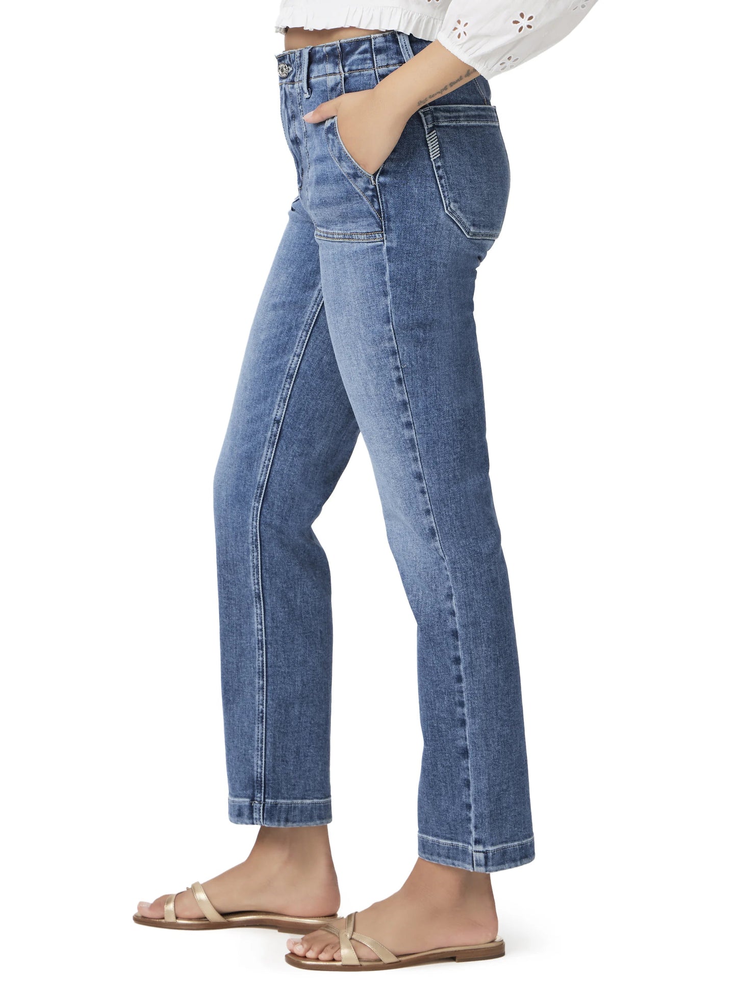 Paige Mayslie Straight Ankle Jean