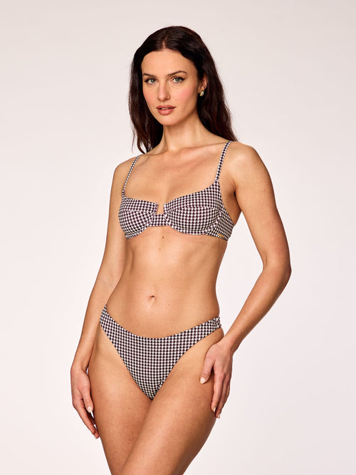 MARBELLA - Cup Top • Cherry Check