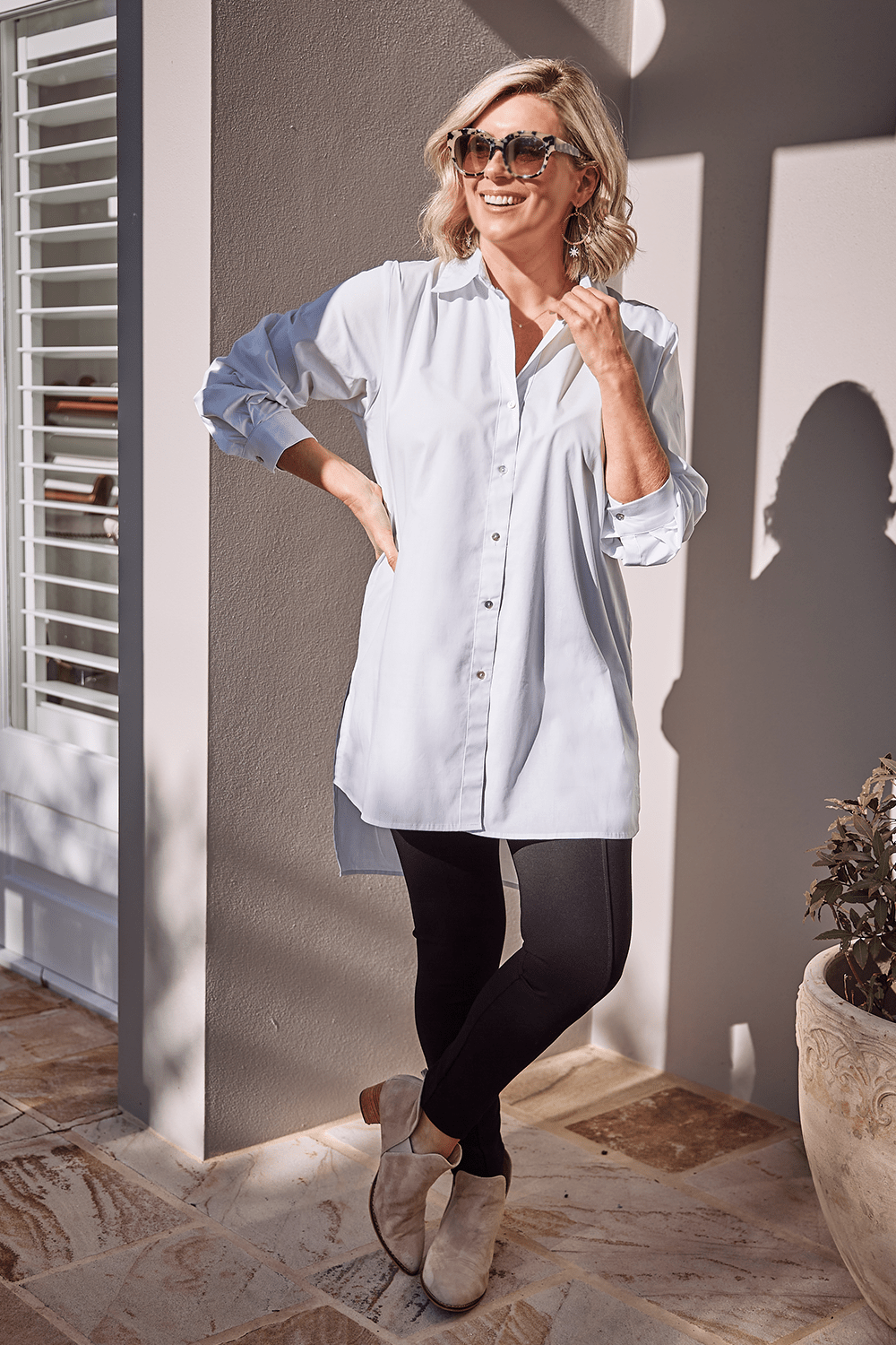 Tilly Dress Shirt White