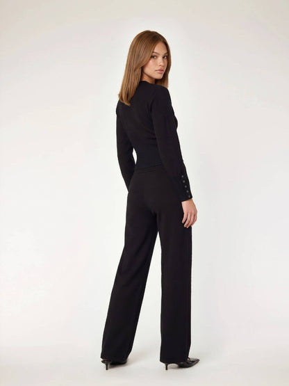 FAYE - Fitted Cardigan • Black