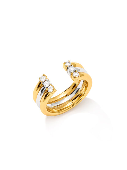 TRIPLE - Ring • Color: 18K Yellow Gold