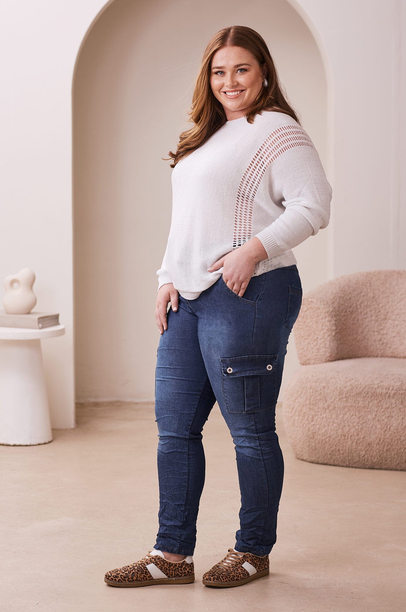 Leslie Jogger Dark Denim Blue