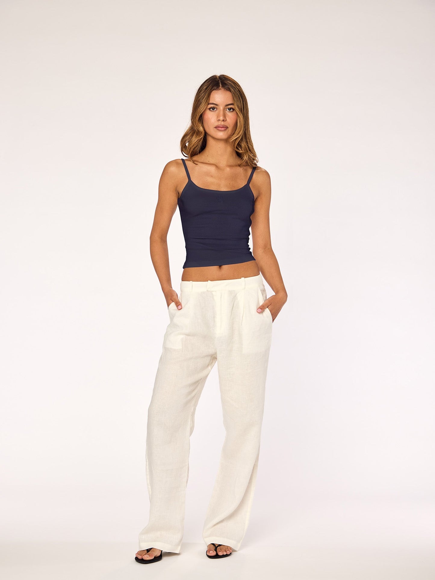 MONOGRAM - Strap Top • Dark Blue