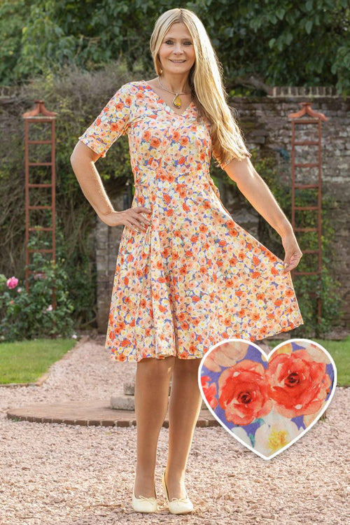 Matilda Summer Floral Wrap Dress