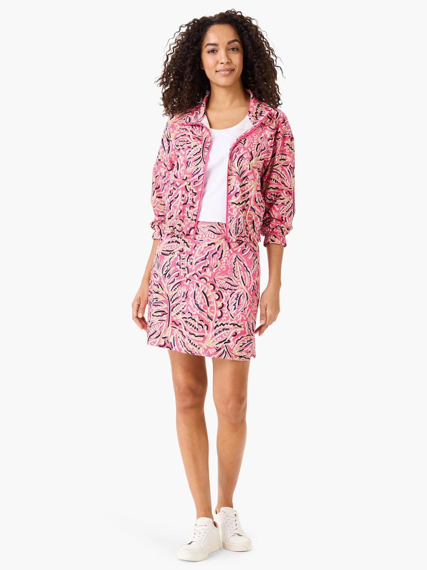 Tech Stretch Shadow Floral Skort