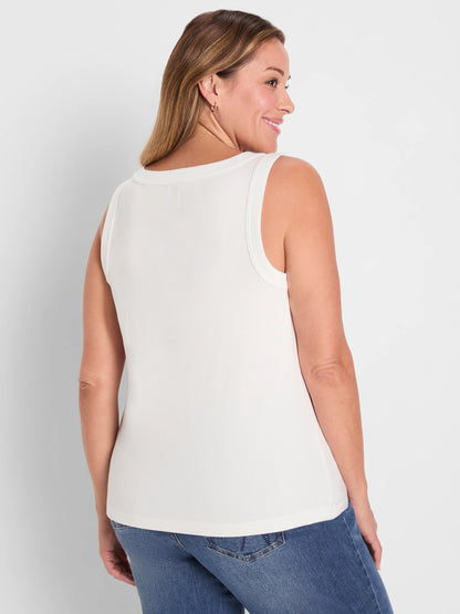 Perfect Knit Rib Scoop Tank