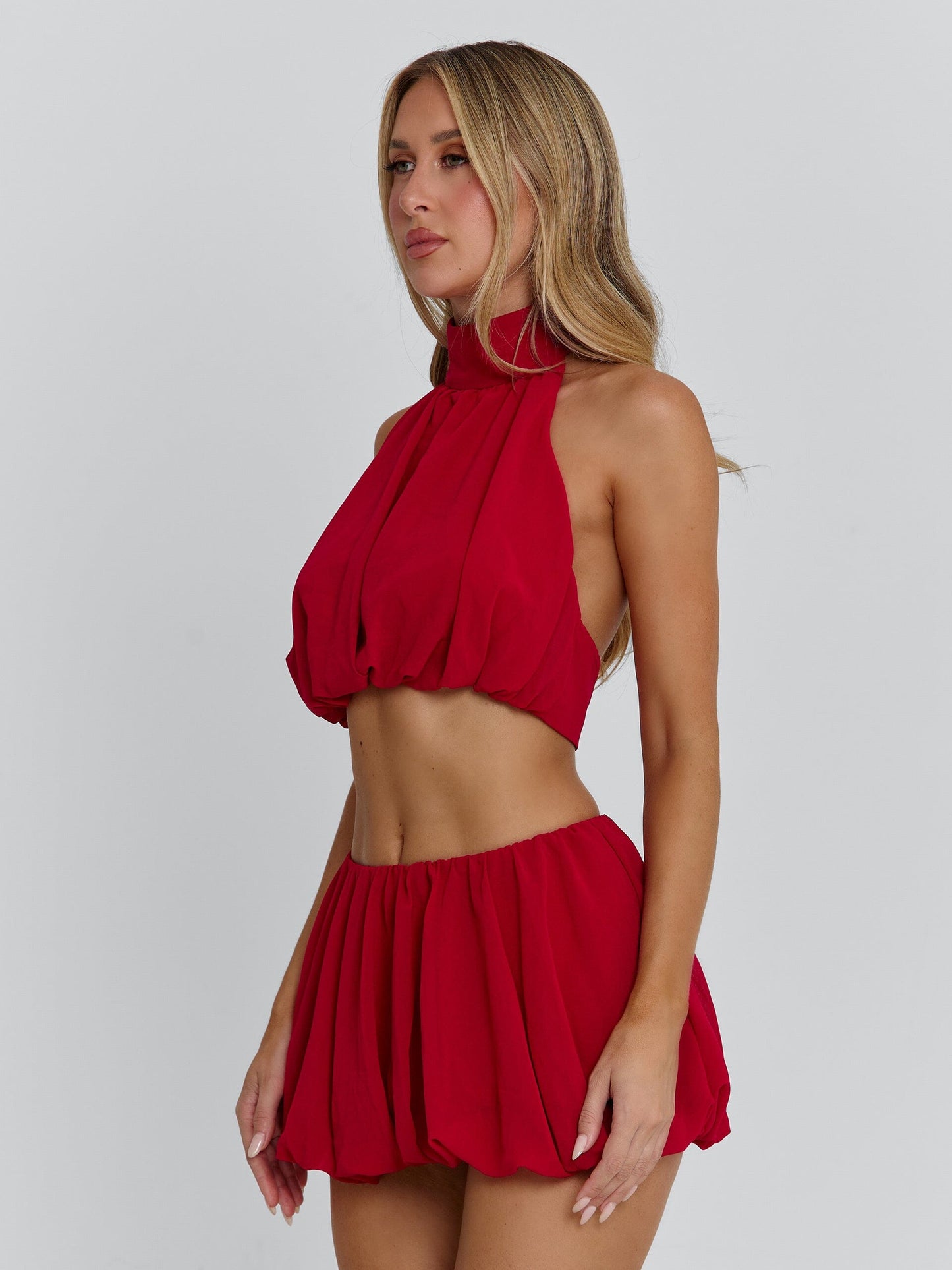 Anahi Mini Skirt Red