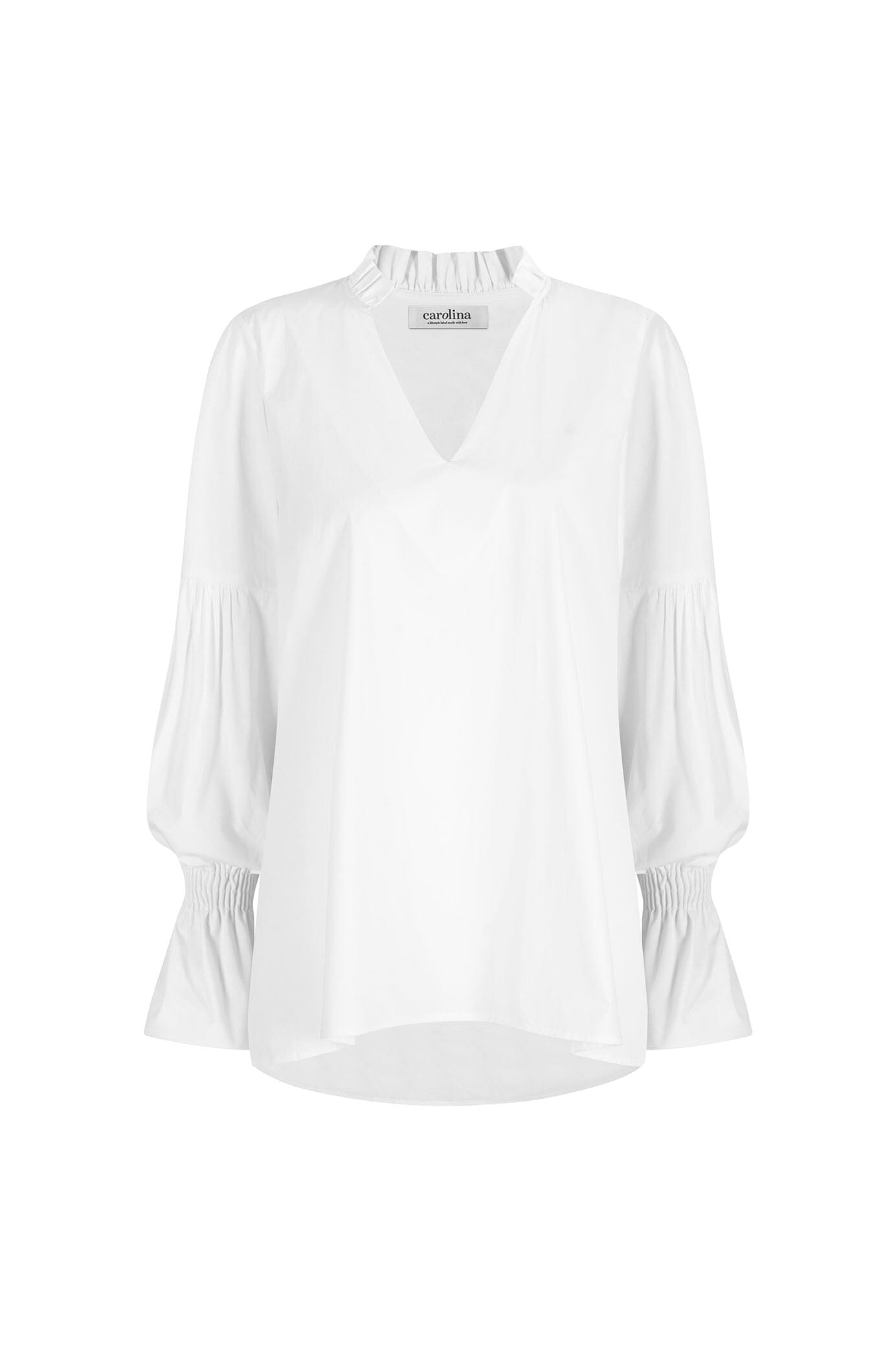 Alessandra Long Sleeve Top White