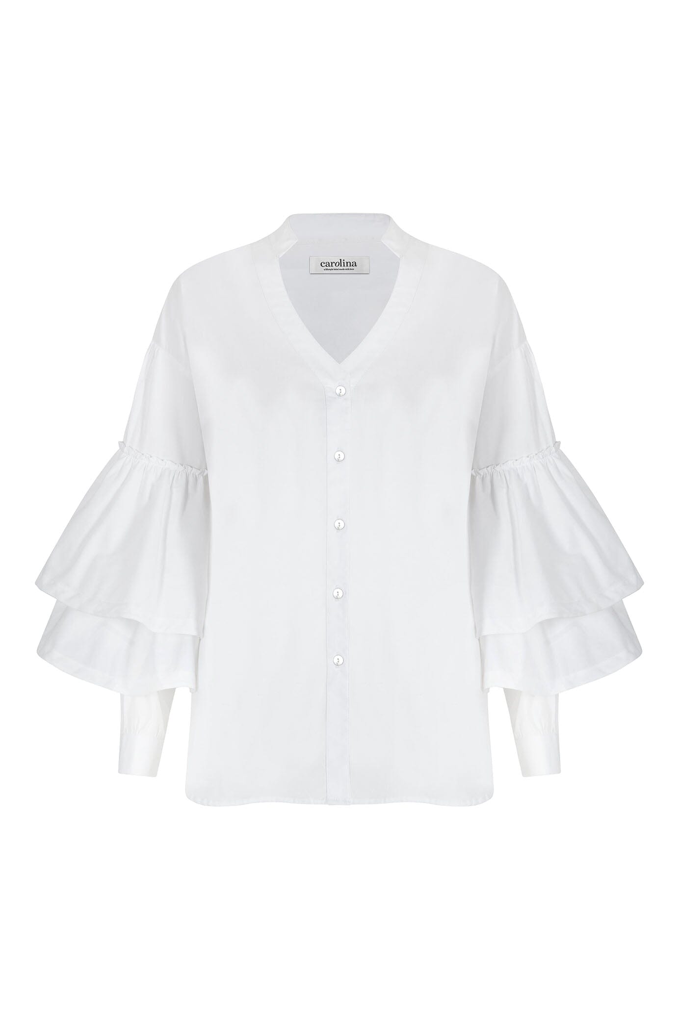 Alexis Long Sleeve Top White