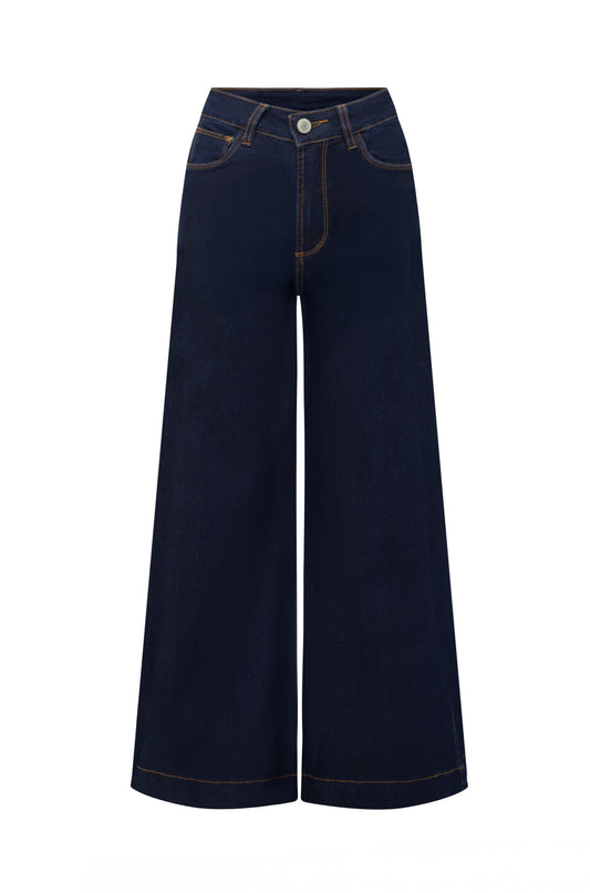 Alina Wide Leg Dark Denim Jeans