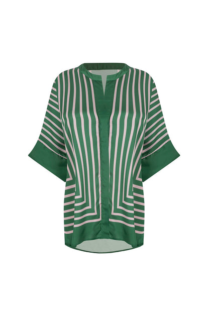 Alma Short Sleeve Top Emerald