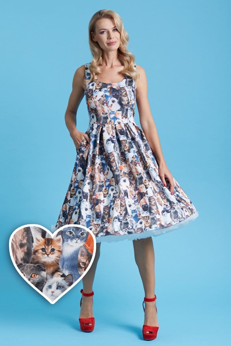 Amanda Cat Swing Dress
