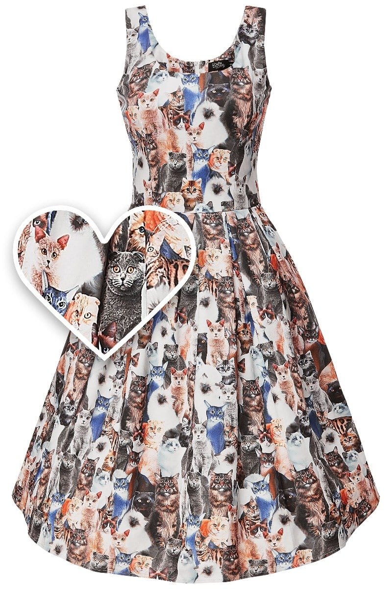 Amanda Cat Swing Dress