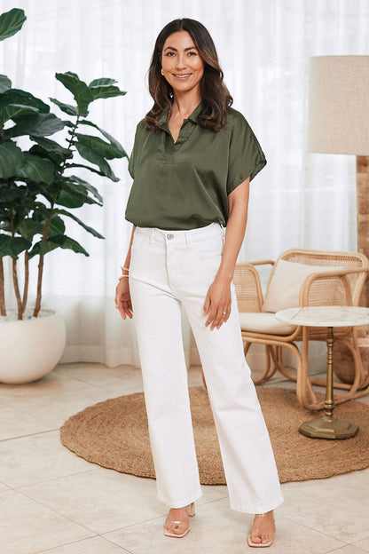 Amelia Straight Leg Jeans White