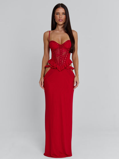 BECK MAXI DRESS RED
