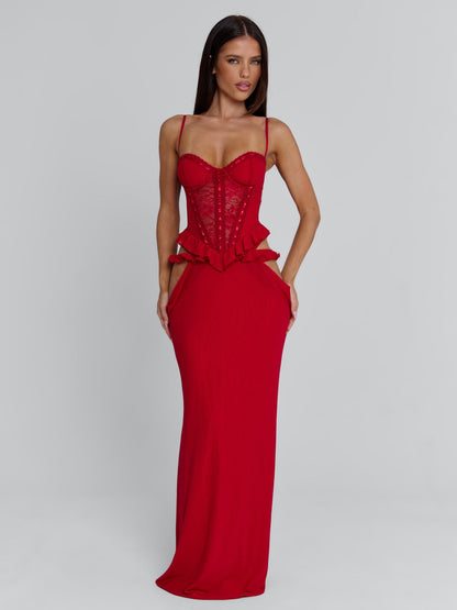 BECK MAXI DRESS RED