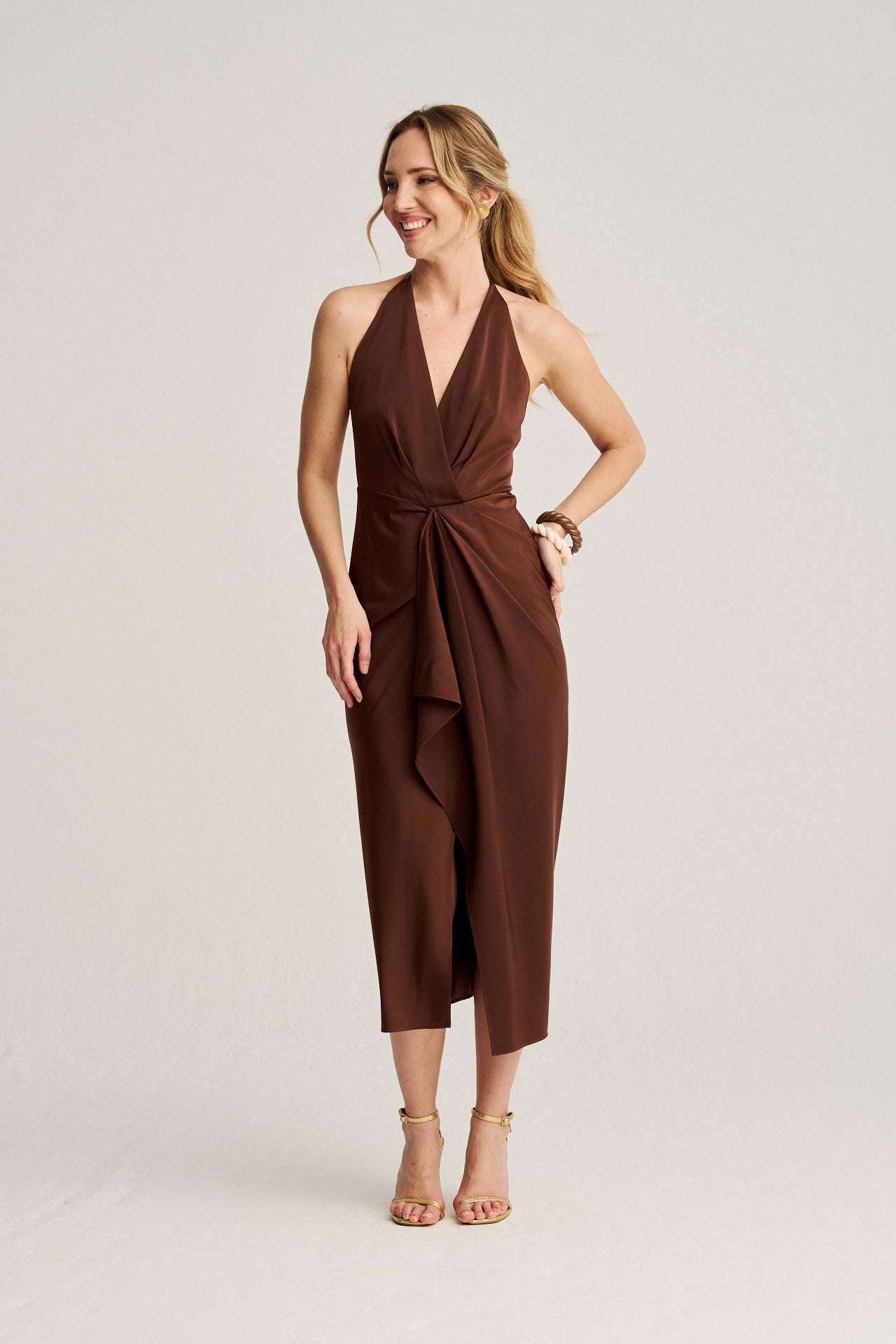 Vestido Lina Chocolate · Rêverie ·