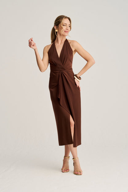 Vestido Lina Chocolate · Rêverie ·