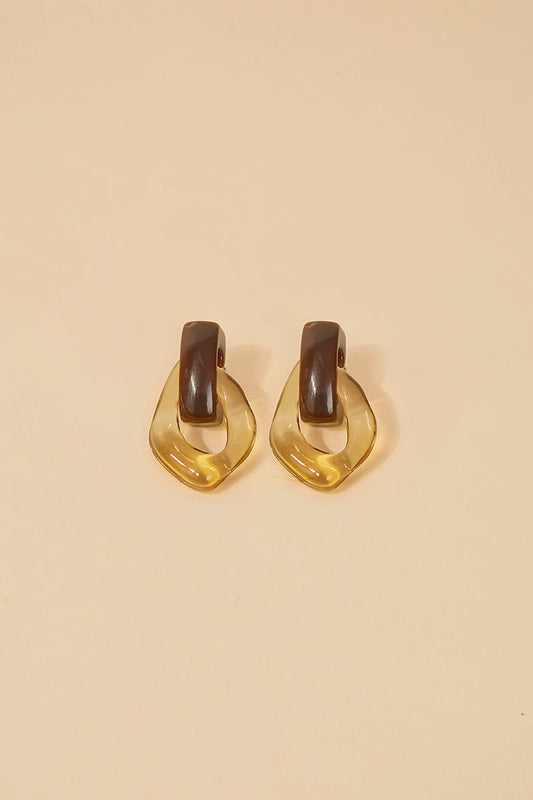 Pendientes Glossy Swan Choco · Rêverie ·